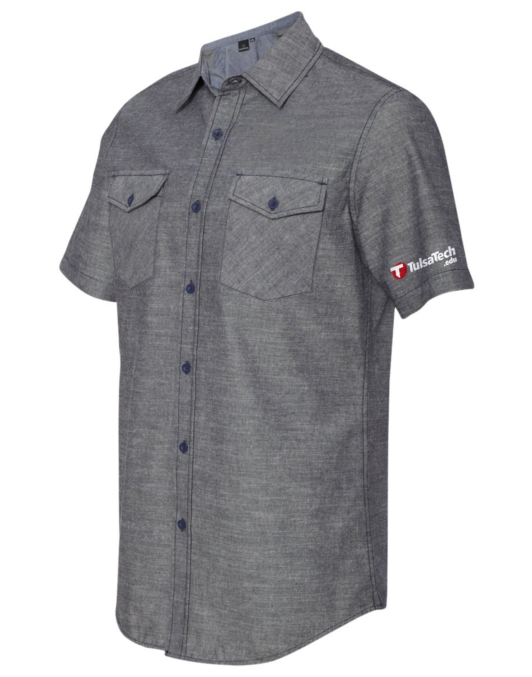 Men's Chambray Short Sleeve Shirt