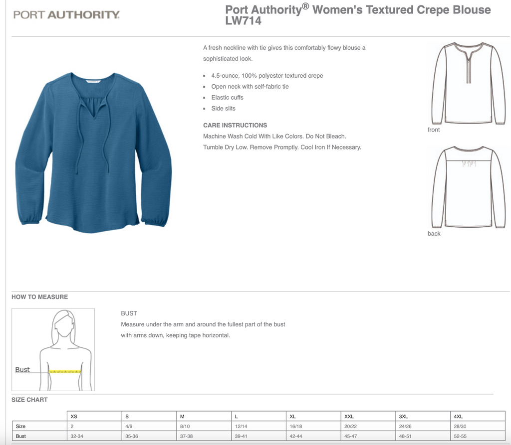 Women's Textured Crepe Blouse